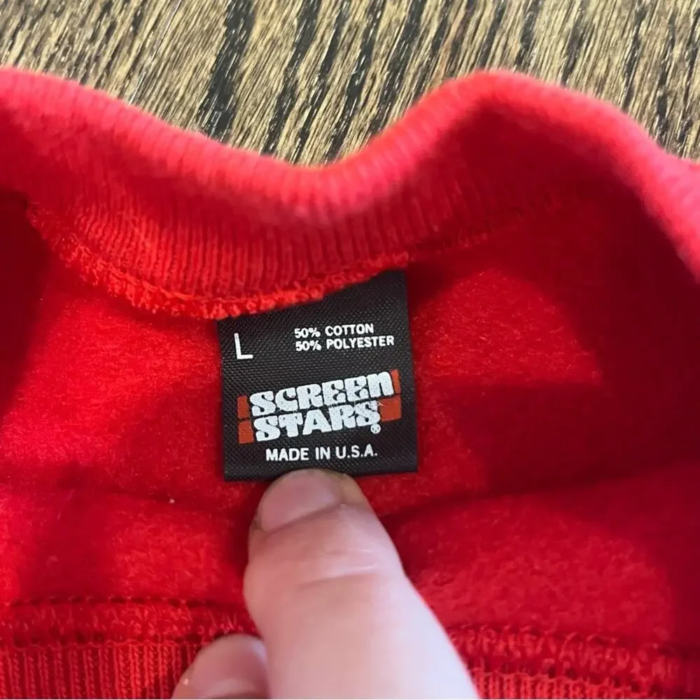 Vintage Red Golf Crewneck Men's Size Large Preppy Funny - Picture 4 of 5